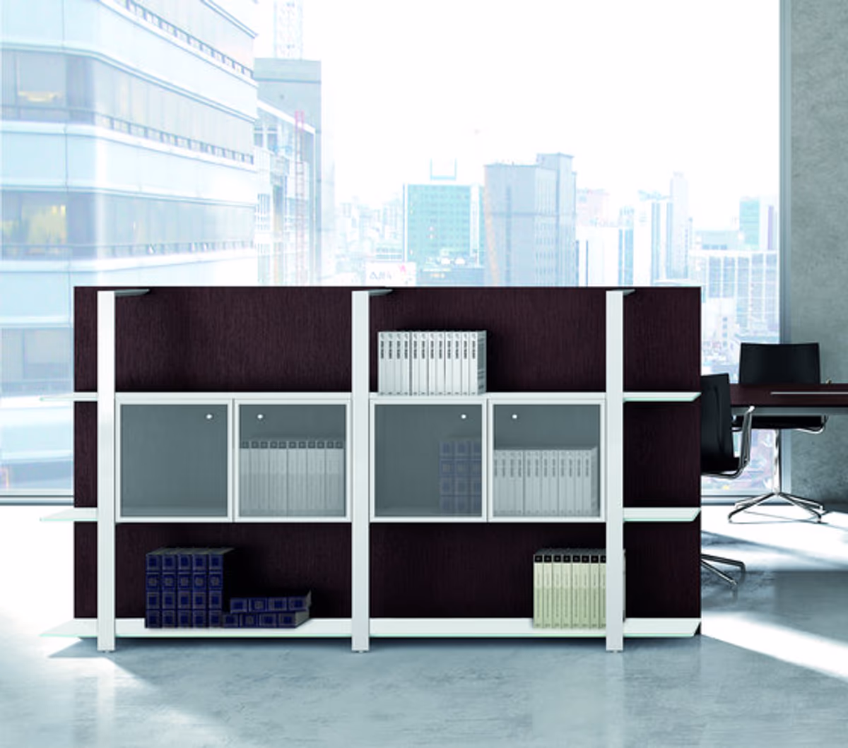 Büroregalsystem "Boiserie" von Quadrifoglio