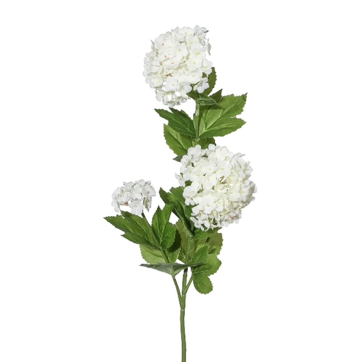 Schneeballzweig 61 cm weiß creme Deko Kunstpflanze Blütenzweig