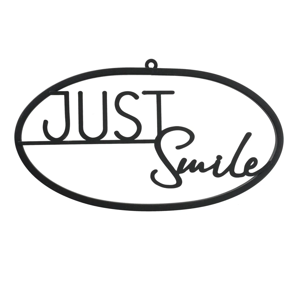 Blechschild mit Spruch SMILE Dekoschild Metall von Boltze Just Smile
