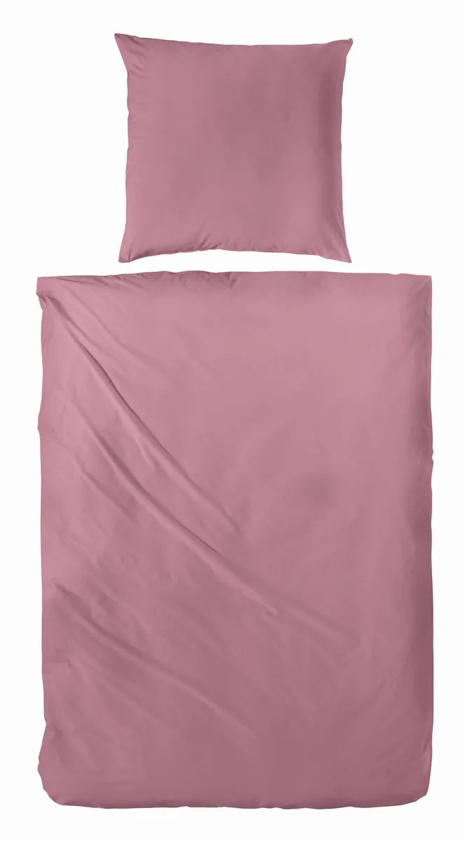 Luxus Satin-Bettwäsche,135x200cm, Rosenholz