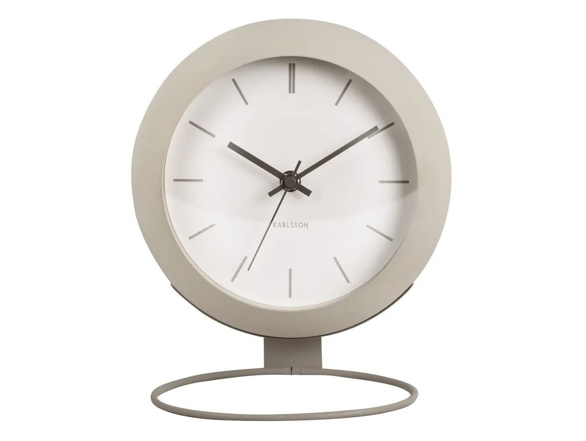  Karlsson Tischuhr Nirvana Globe warm grey