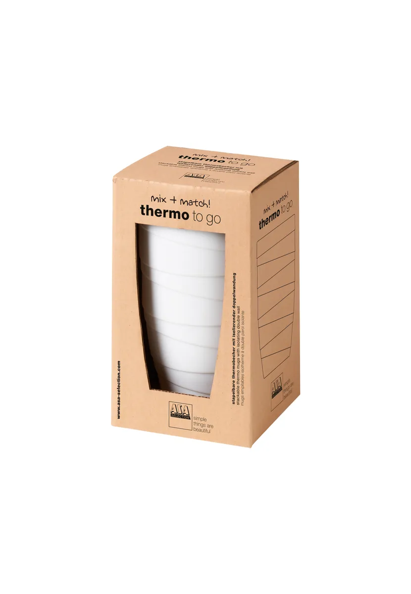 ASA Thermobecher Twisted Weiß 0,35 l