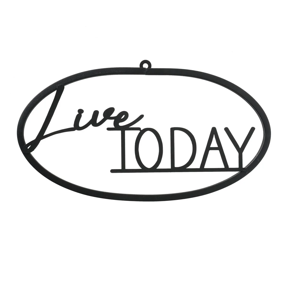 Blechschild mit Spruch - Dekoschild Metall von Boltze Live Today