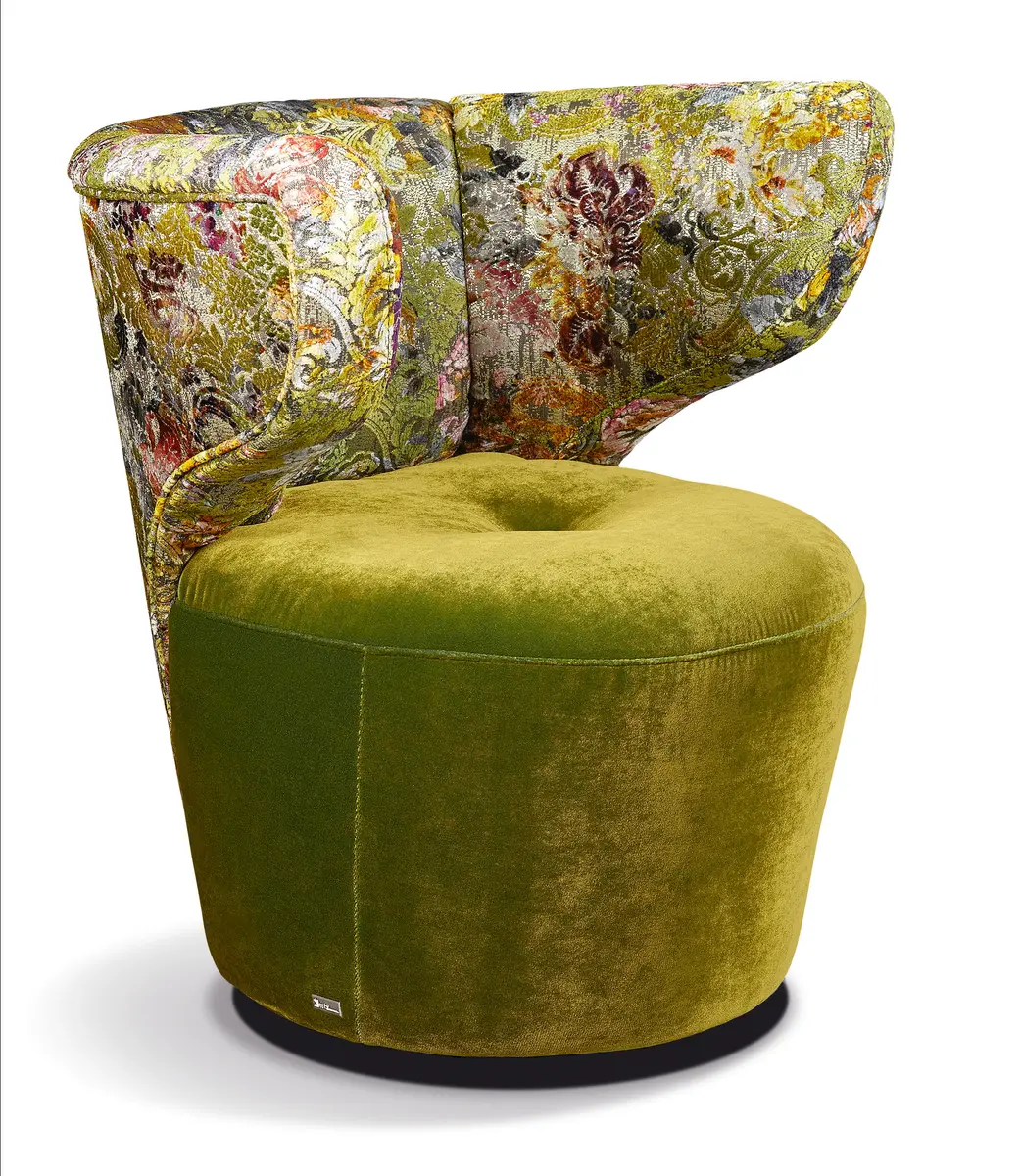 Croissant von Bretz Drehsessel midsummer Oliv Grün