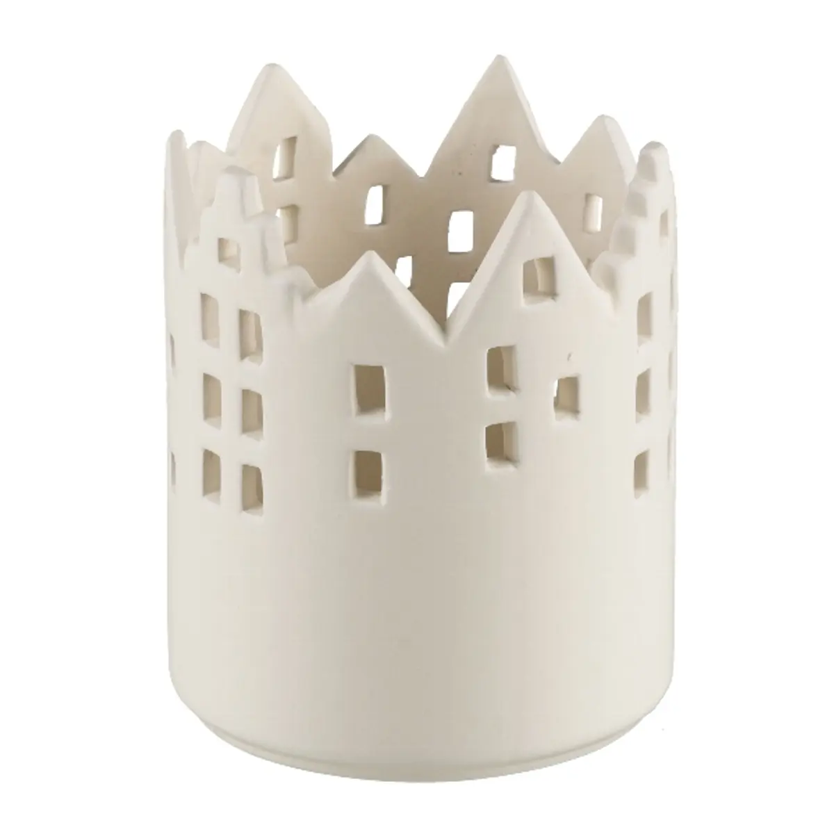 Keramik Kerzenhalter Windlicht Haus 