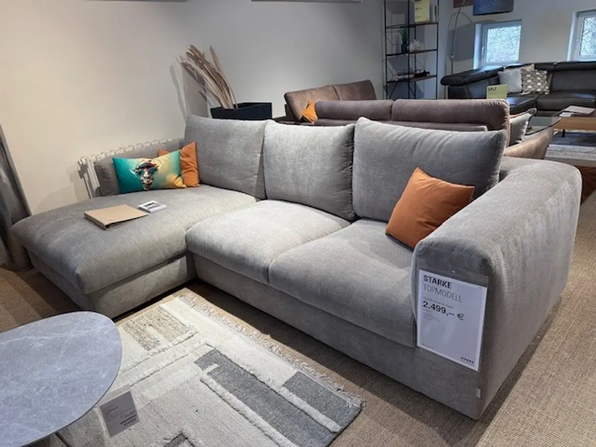 Polsterecke Natura Stormy 170 x 305 cm Stoff Lapis Khaki