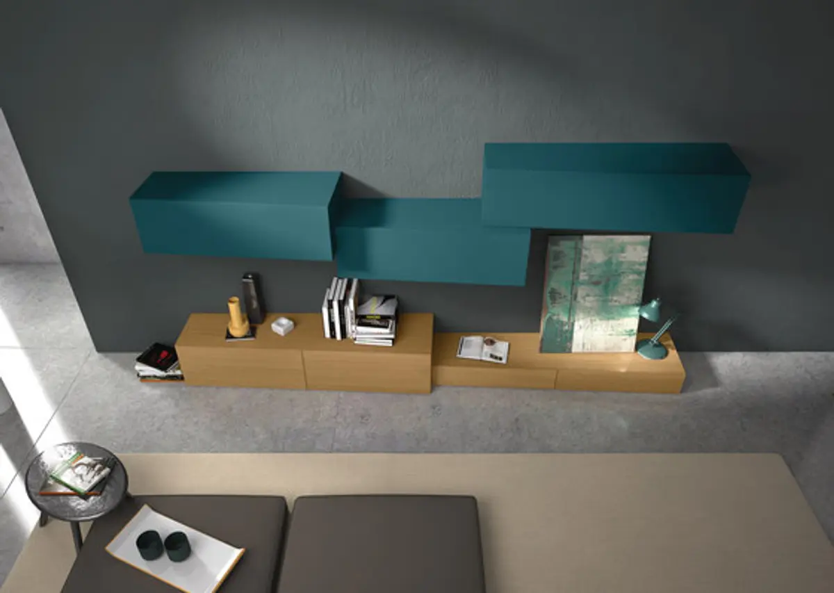 Wohnwand "InclinART Rovere "vissuto"" von Presotto