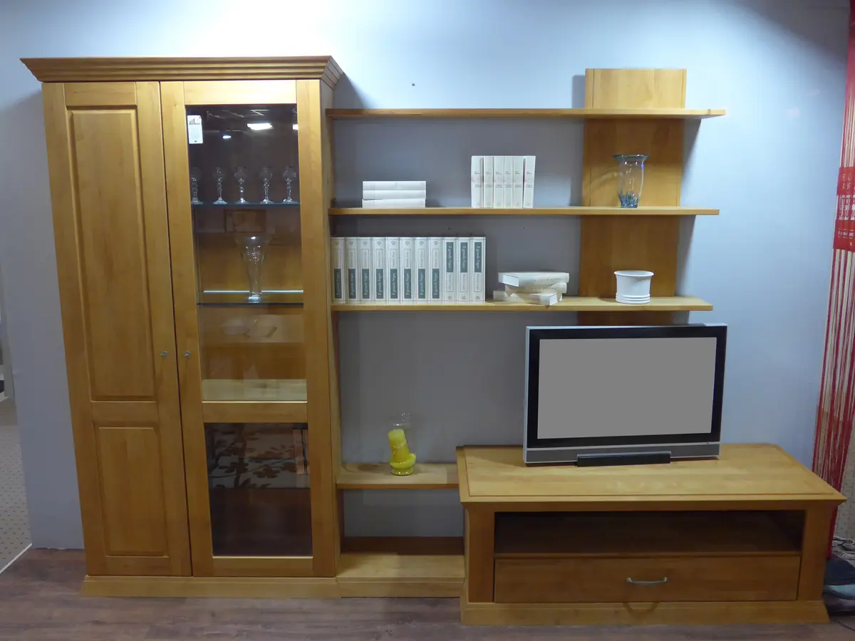 Wohnwand Natura  Erle geölt Massiv