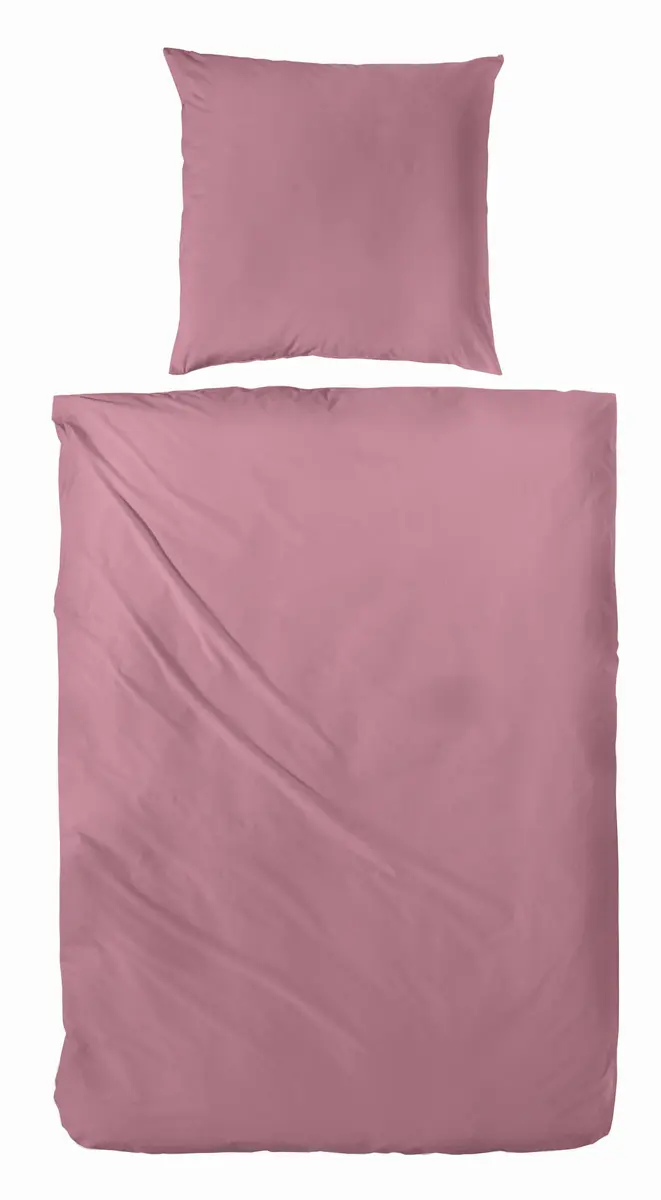 Luxus Satin-Bettwäsche,135x200cm, Rosenholz