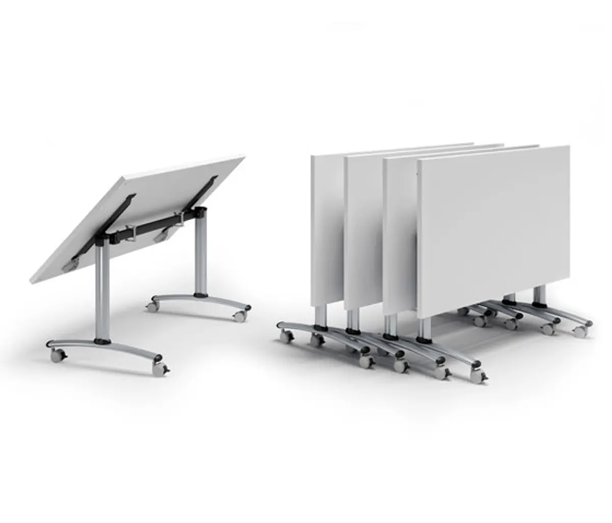 Seminar-Einzeltisch "Flip-Top" von Quadrifoglio