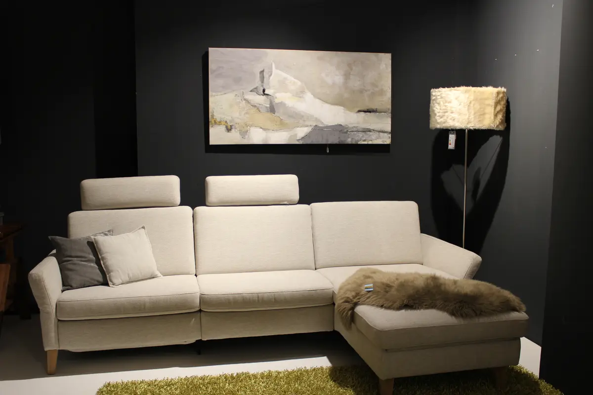 Polstergarnitur Global Arima N Stoff Chicago 6 Creme 266x164 cm 