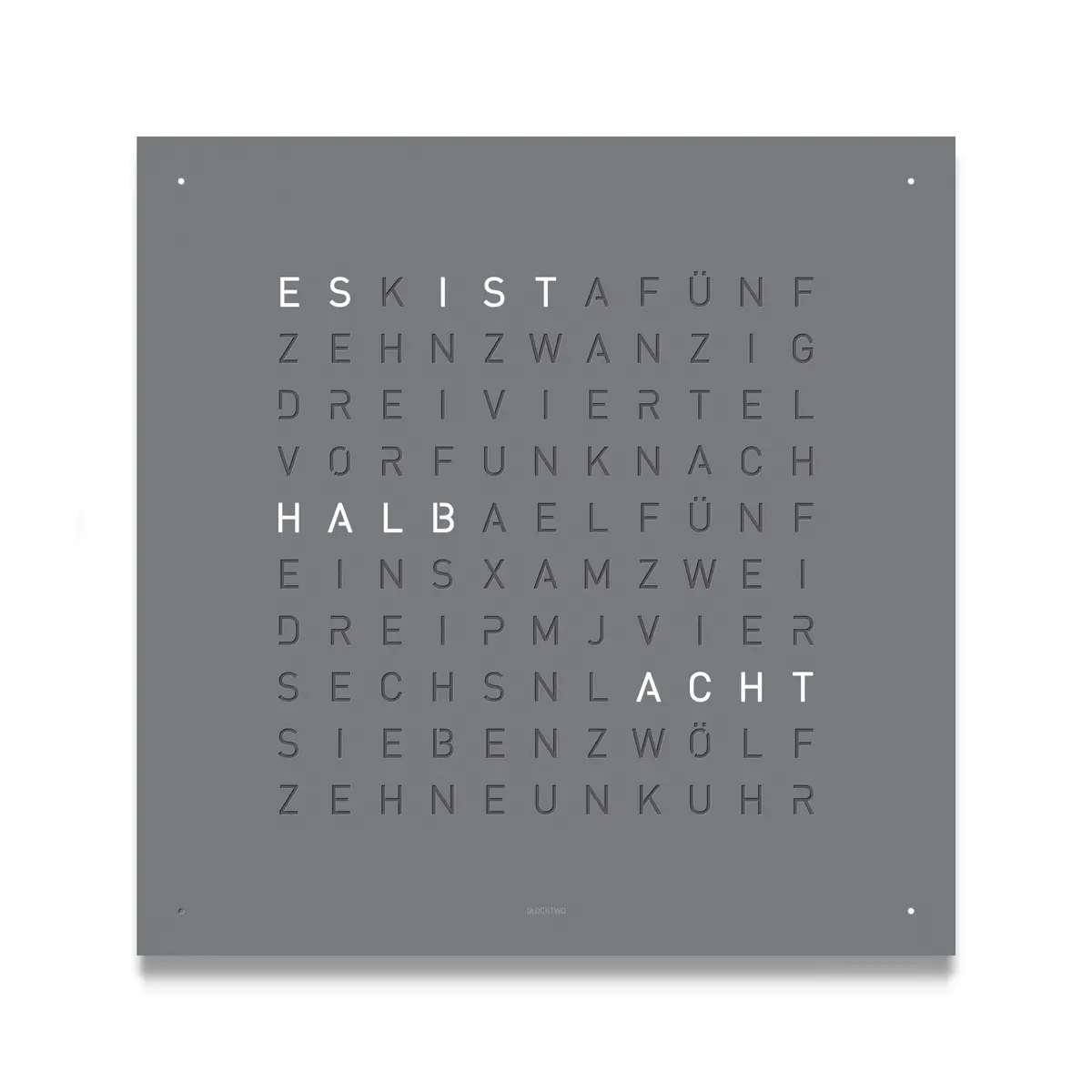 QLOCKTWO CLASSIC GREY PEPPER