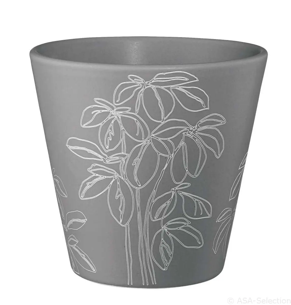 ASA Kräutertopf Grigio Motiv Basilikum