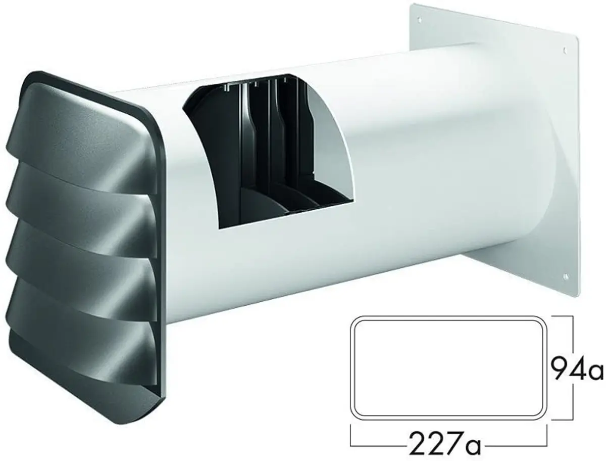 NABER E-Jal Col® flow 150 Mauerkasten THERMOBOX/Wärmerückhaltesystem (Eckrohranschluß)