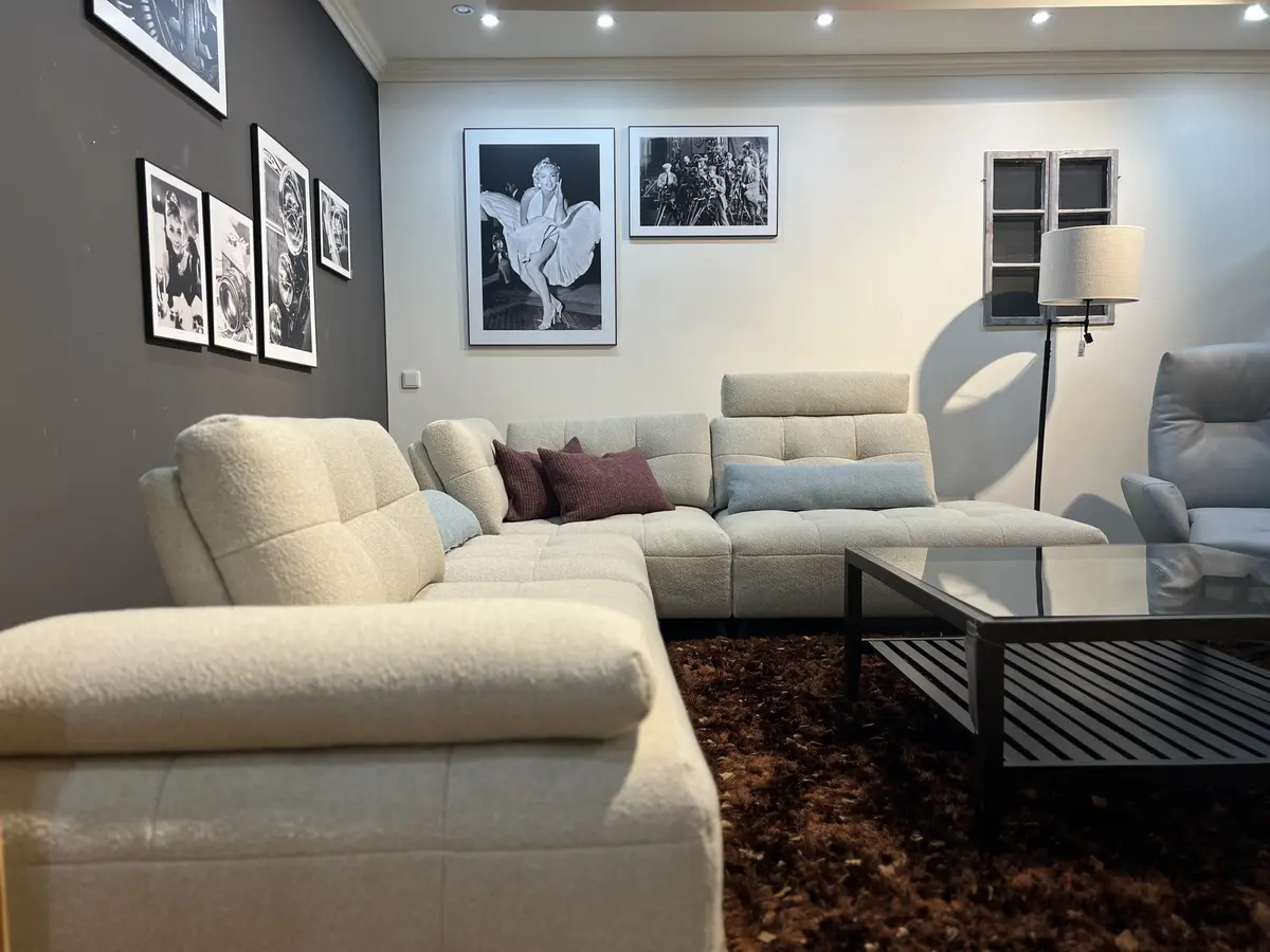 Polstergarnitur Contur Comodo Stoff Crumble Silky