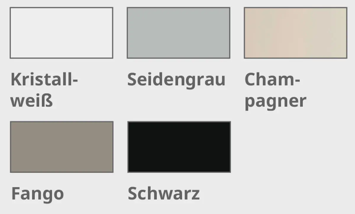 Farbglas glänzend oder Farbglas matt