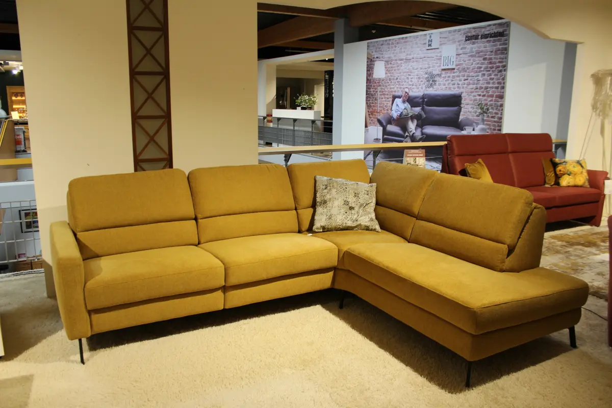 Golbal Polstergarnitur Valera Stoff Simply Clean Curcuma 257 x 205 cm