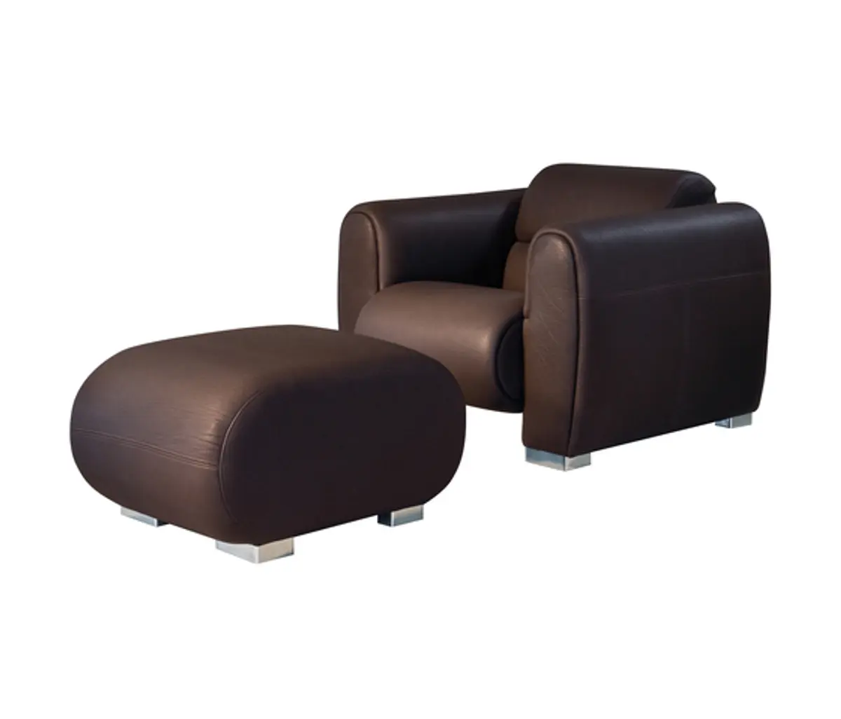 Sessel und Hocker "sumo" von Brühl