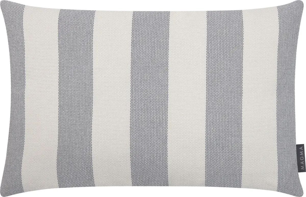 Kissen Portofino, Wasserabweisend, mittelgrau, 40 x 60 cm