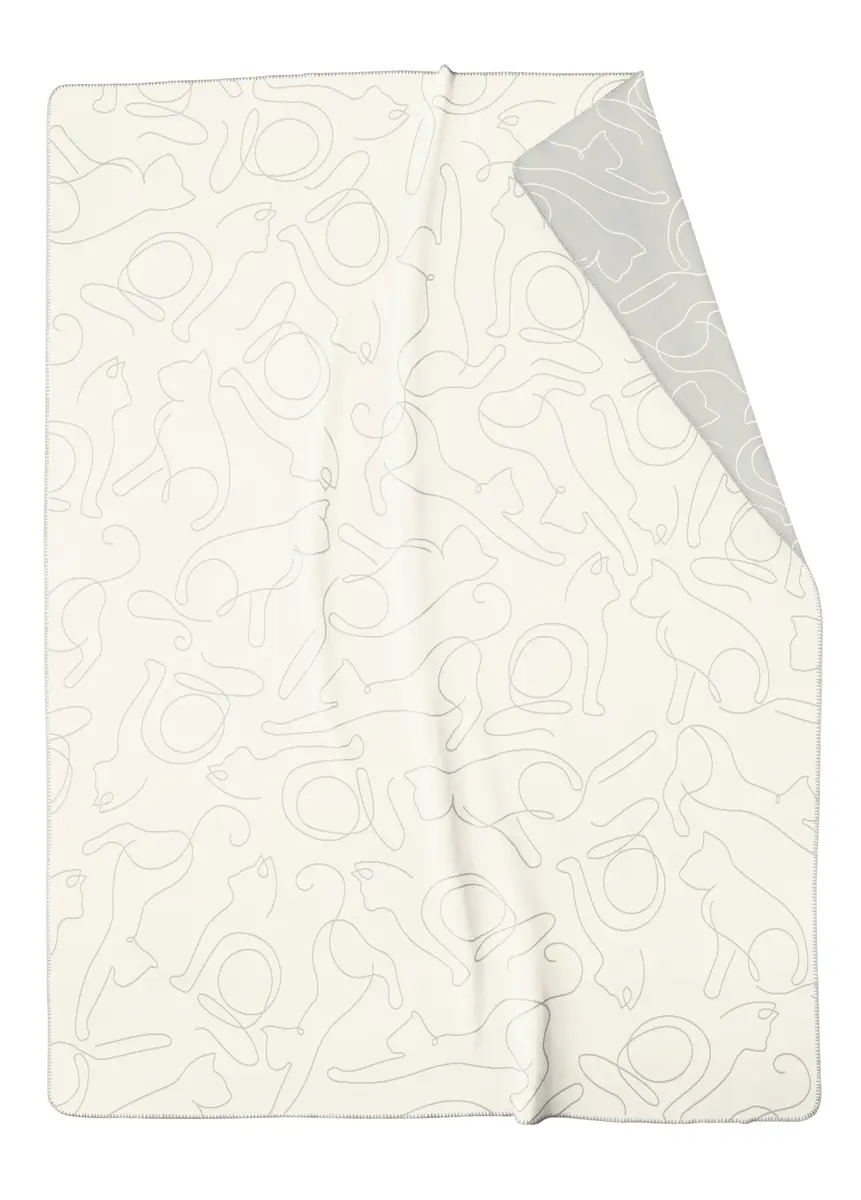 Wohndecke Cute Cats 150 x 200 cm Natur/Stein