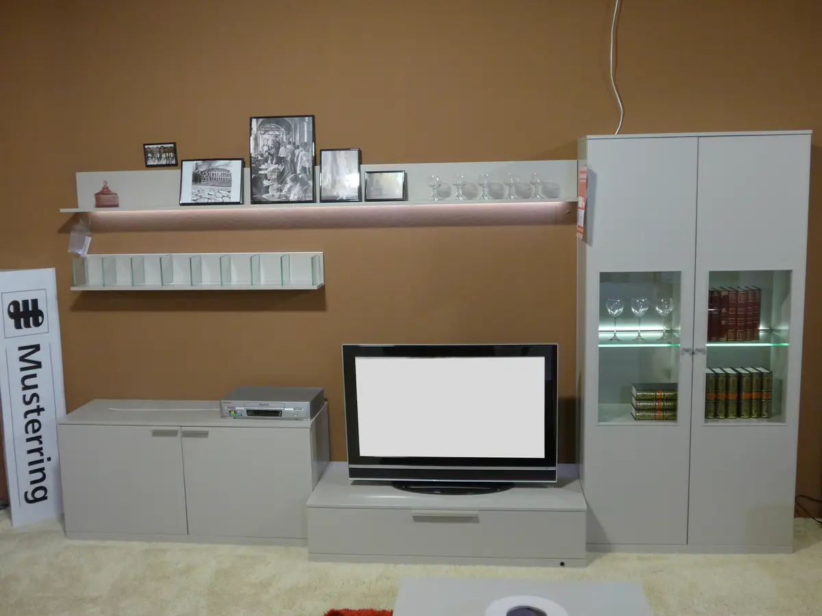 Wohnwand Musterring Kara  Lackiert Cameo