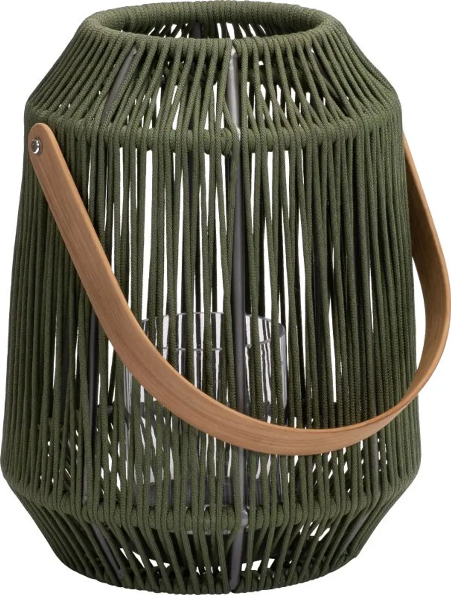 NELE Laterne dunkelgrün