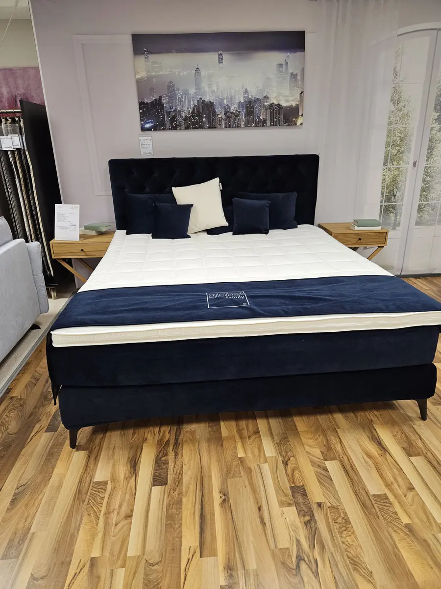 Boxspringbett incl. Topper Belina Global Dark Blue