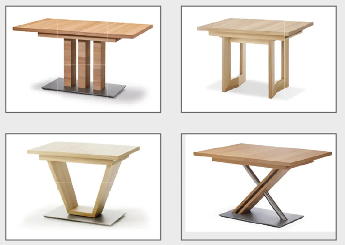 4 Tisch-Modelle
