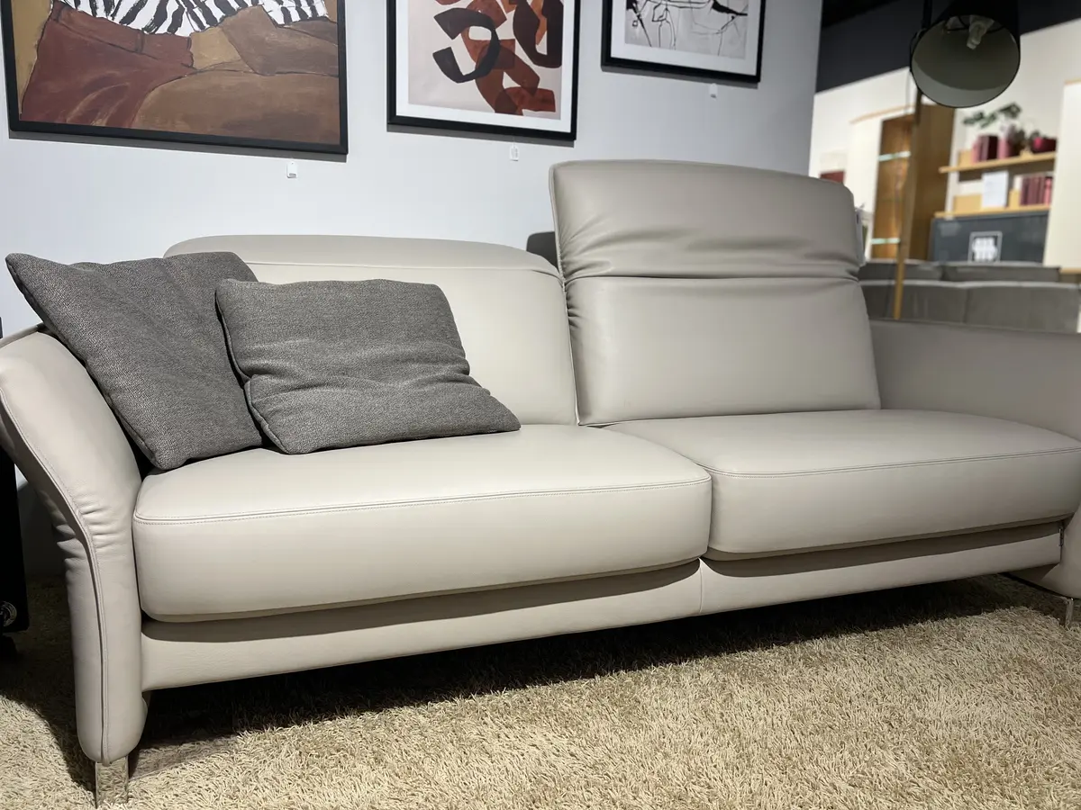 Erpo Avantgarde Leder Pearl 2,5 Sitzer Sofa