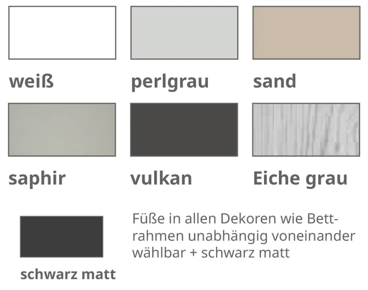 Bettrahmendekore und Holzkopfteildekore