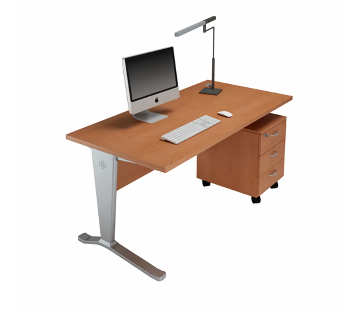 Büro-Einzeltisch "Idea+ Ypsilon" von Quadrifoglio