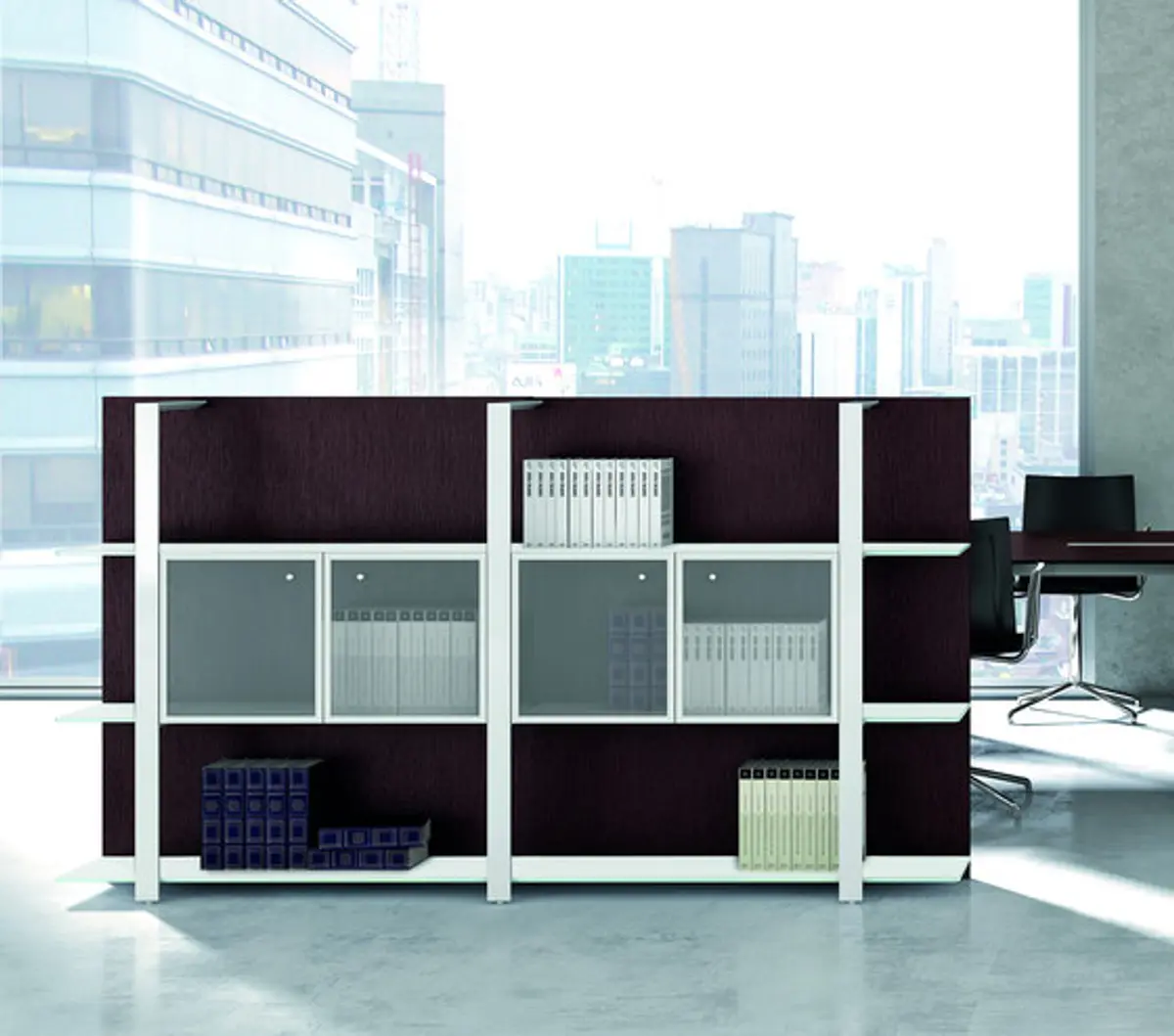 Büroregalsystem "Boiserie" von Quadrifoglio