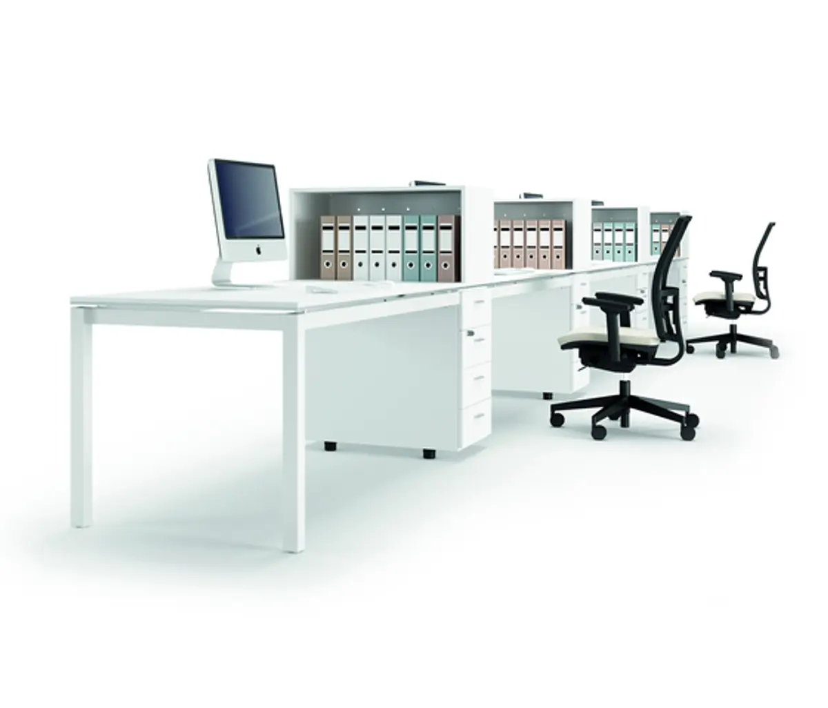Büro-Tischsystem "X4" von Quadrifoglio