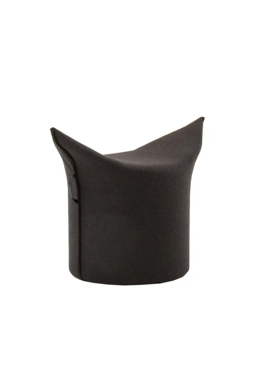 Hocker "ZIPFEL" von Werther (schwarz)