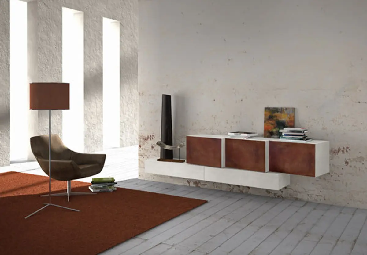 Unterschrank "InclinART Cor-ten" von Presotto