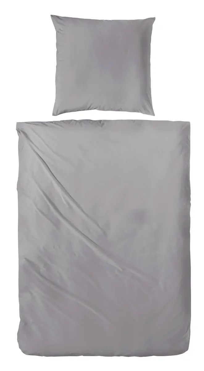Luxus-Satin-Bettwäsche, 135x200cm, Graphit