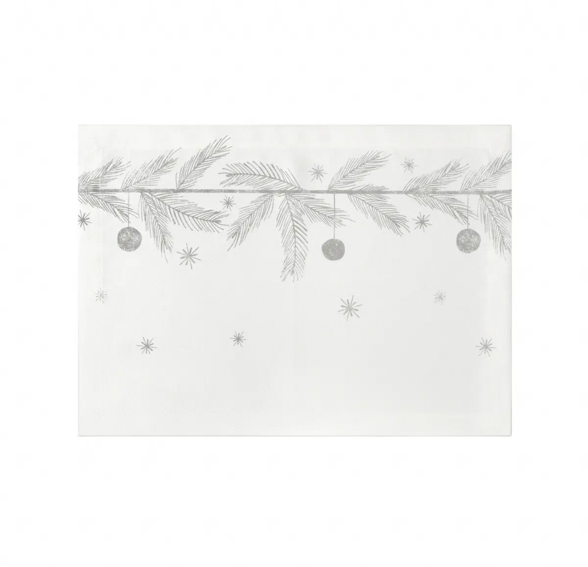Proflax Tischset Helsinki - Platzset Silber Weihnachtlich 35x50cm