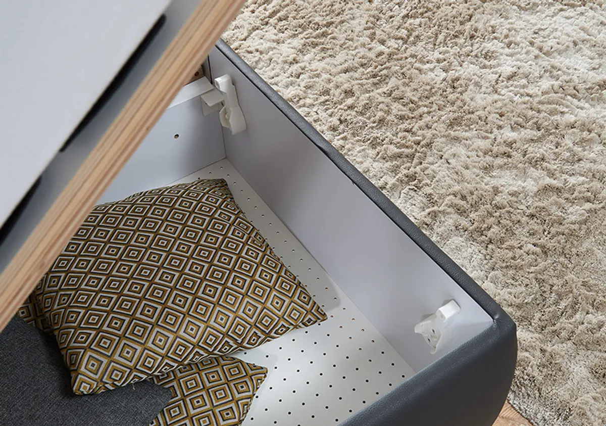 Inkl. gelochter Bodenplatte für optimale Luftzirkulation