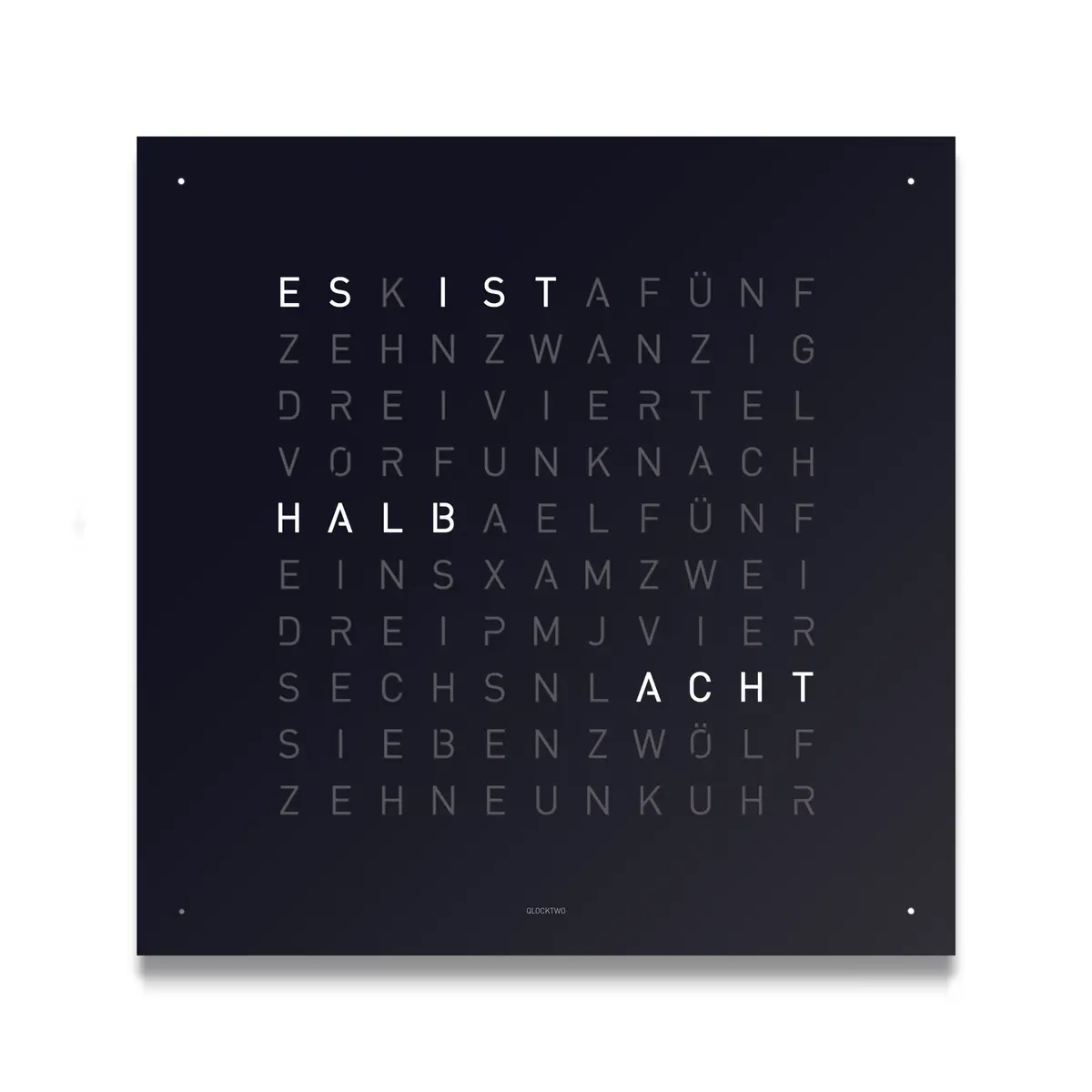 QLOCKTWO CLASSIC BLACK PEPPER