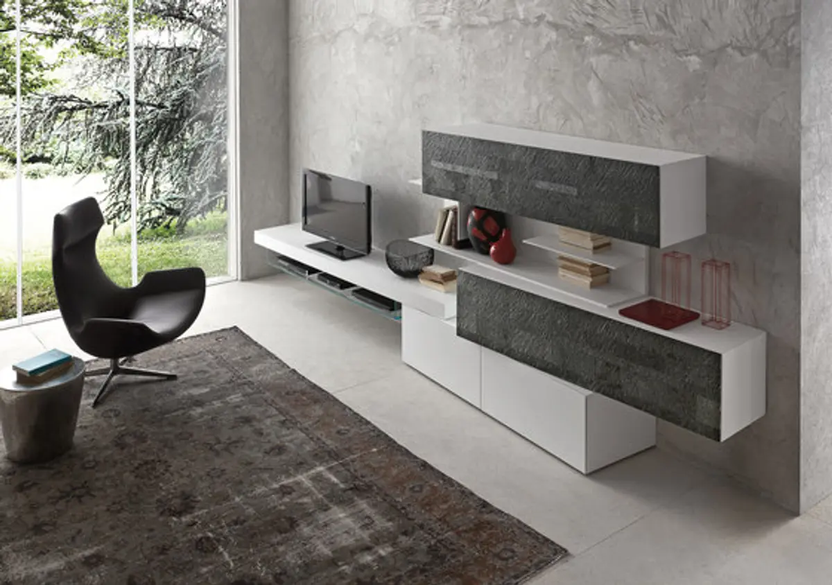 Wohnwand "inclinART Pietra" von Presotto