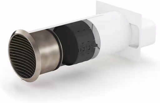 Naber 4043072 Turbo® 150 Mauerkasten inkl. THERMOBOX, weiß, Edelstahl, Rechteckanschluss/Compair flow (System Ø 150)