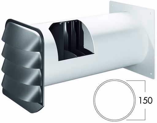 NABER E-Jal Col 150 Mauerkasten inkl. THERMOBOX (Rundrohranschluß)