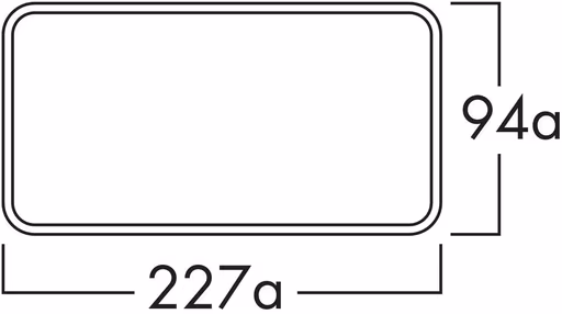 Naber 4043072 Turbo® 150 Mauerkasten inkl. THERMOBOX, weiß, Edelstahl, Rechteckanschluss/Compair flow (System Ø 150)