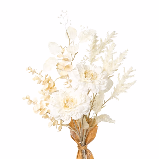 Zinnienmix-Bund creme 58 cm Trockenblumen Deko