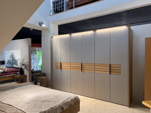 Natura Scottsdale Schlafzimmer Wildeiche soft Front Lack Samtgrau