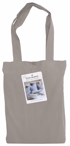 Renforce-Bettwäsche, stonewashed, 135x200cm, Kitt