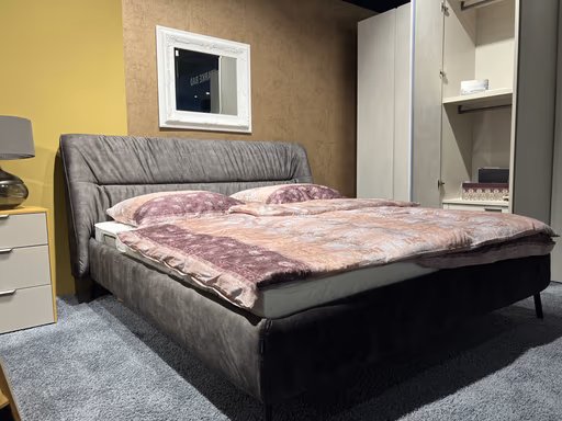 Polsterbett Contur Alvito Stoff Craft Stone