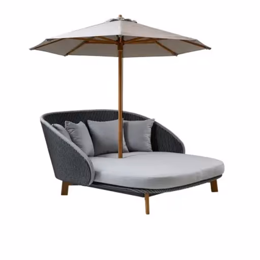 Cane-line CLASSIC Sonnenschirm, 240 cm, rund, niedrig