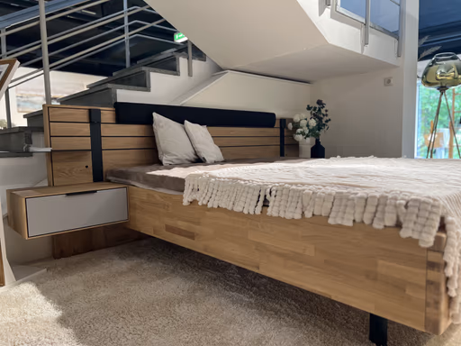 Natura Scottsdale Schlafzimmer Wildeiche soft Front Lack Samtgrau