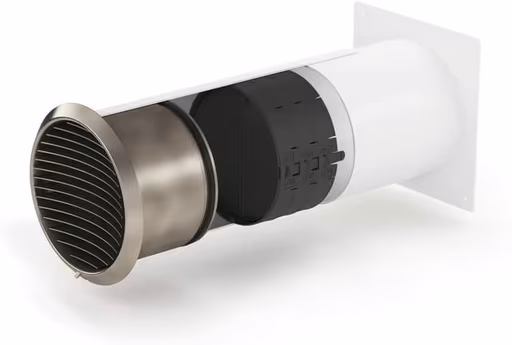 Naber 4043071 Turbo® 150 Mauerkasten inkl. THERMOBOX, weiß, Edelstahl, Rundrohranschuss/Compair flow (System Ø 150)